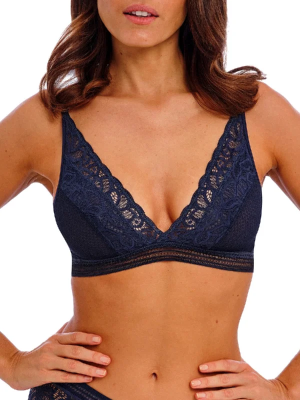 Underwire sports crop top wired bras for active wear​ Raffine Bralette - Ink