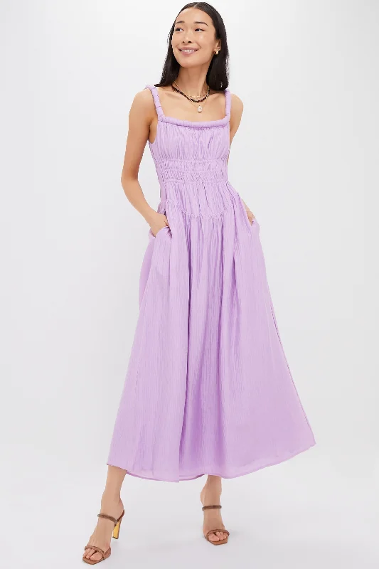 Velvet mini dresses for autumn weddings Lilac Lorenzo Midi Dress