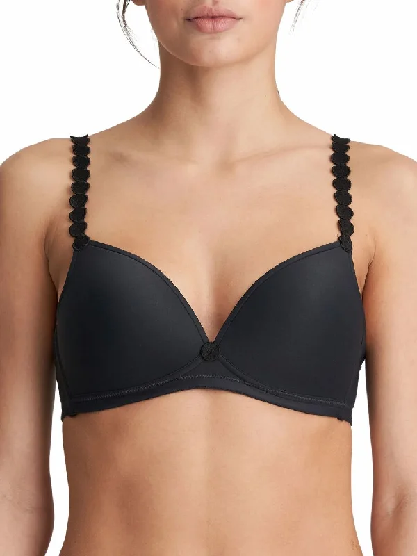 Underwire nursing sports wired bras for active moms Tom Padded Bralette - Charcoal Underwire nursing sports wired bras for active moms Tom Padded Bralette - Charcoal
