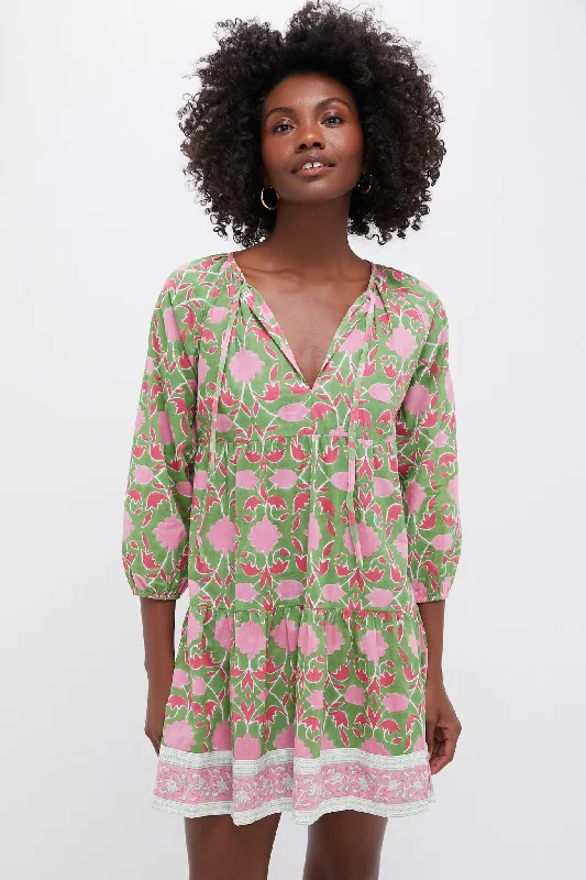 Mini dresses with asymmetric hems for a fashion - forward look Exclusive Celery Lisbon Print Priya Dress Mini dresses with asymmetric hems for a fashion - forward look Exclusive Celery Lisbon Print Priya Dress