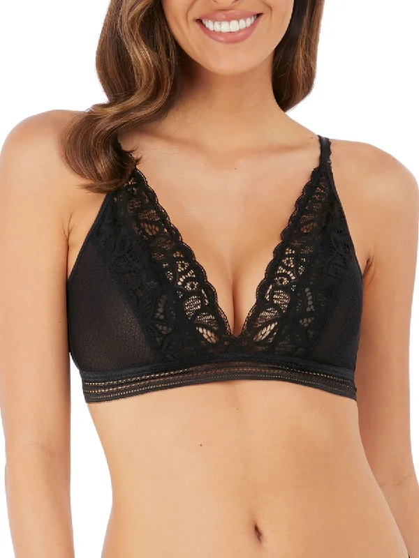 Underwire seamless nursing wired bras for comfort​ Raffine Bralette - Black