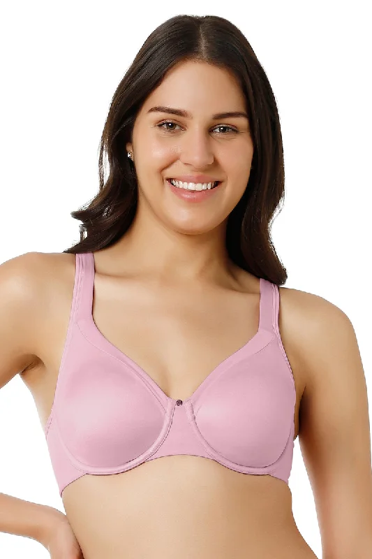 Underwire seamless T - shirt wired bras for daily use Contour Support Non-padded Wired Bra - Pink Nectar Underwire seamless T - shirt wired bras for daily use Contour Support Non-padded Wired Bra - Pink Nectar