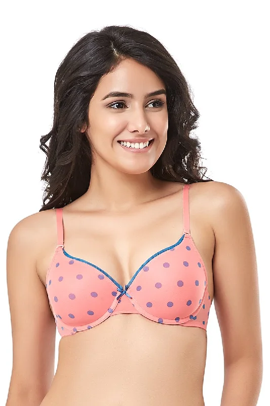 Underwire padded T - shirt wired bras for comfort every de Bae Full Cover Padded Underwired Everyday Bra - Sunkist Coral Underwire padded T - shirt wired bras for comfort every de Bae Full Cover Padded Underwired Everyday Bra - Sunkist Coral