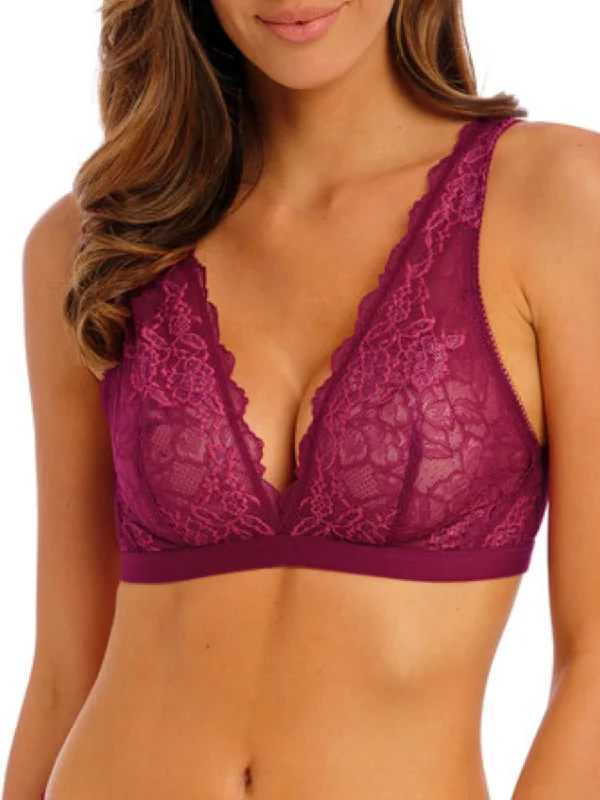Underwire maternity wired bras for expectant mothers Lace Perfection Non Wired Bralette - Red Plum Underwire maternity wired bras for expectant mothers Lace Perfection Non Wired Bralette - Red Plum