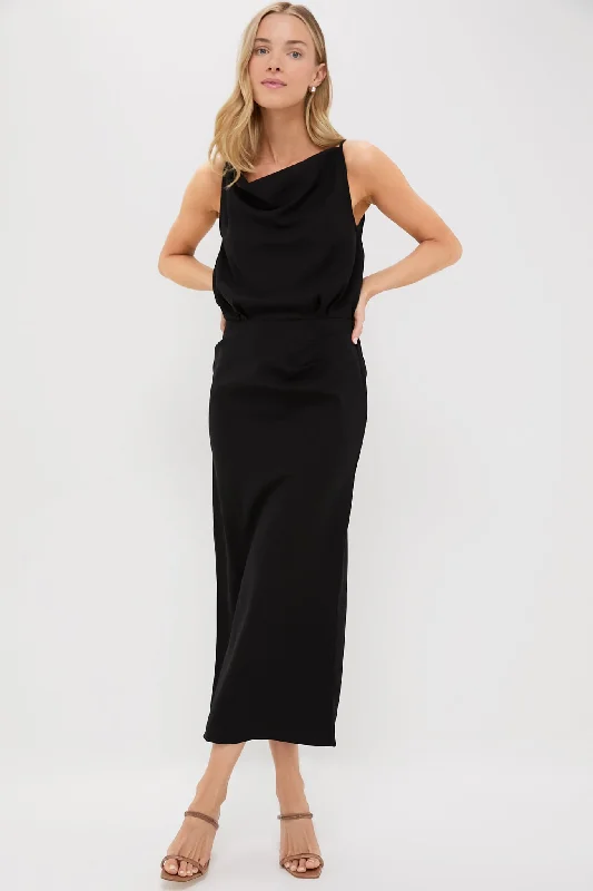 Mini dresses with empire waists for a flattering fit Black Hilda Dress