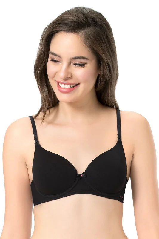 Sports underwire wired bras for high - impact activities every de Carefree Padded Wired Confidence T-Shirt Bra - Black Sports underwire wired bras for high - impact activities every de Carefree Padded Wired Confidence T-Shirt Bra - Black