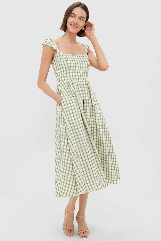 Mini dresses with empire waists for a flattering fit Sage Gingham Seersucker Amy Dress Mini dresses with empire waists for a flattering fit Sage Gingham Seersucker Amy Dress