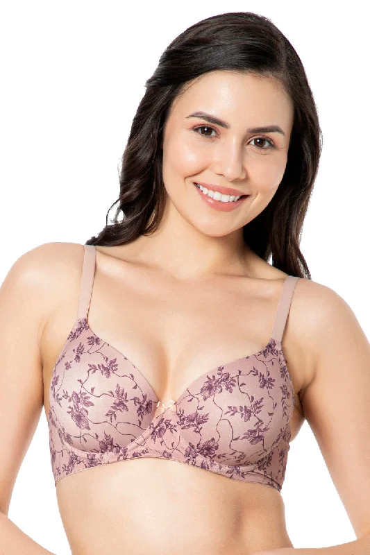 Underwire seamless nursing wired bras for comfort Smooth Moves Padded Wired T-Shirt Bra - Filigree Print Underwire seamless nursing wired bras for comfort Smooth Moves Padded Wired T-Shirt Bra - Filigree Print
