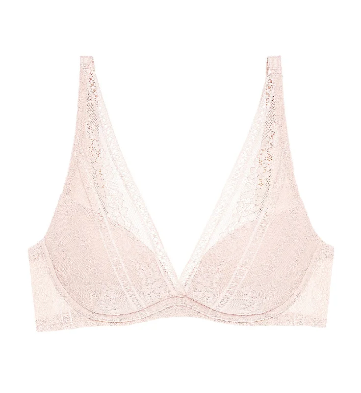 Underwire seamless nursing wired bras for comfort​ AQUA LUCKY PLUNGE WIRED BRA