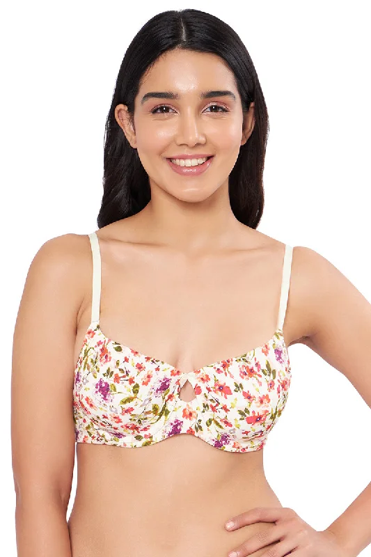 Underwire embroidered seamless wired bras for elegance Elegant Dream Padded Wired T-shirt Bra - Watercolour Ditsy Floral Print Underwire embroidered seamless wired bras for elegance Elegant Dream Padded Wired T-shirt Bra - Watercolour Ditsy Floral Print