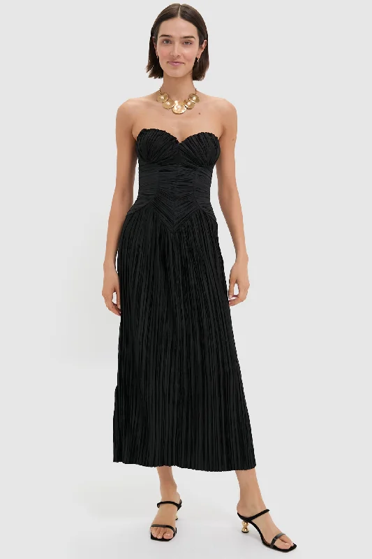 Ruffled mini dresses for a romantic touch Black Ashika Gown