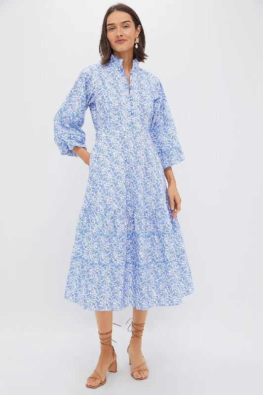 Mini dresses with high - low hems for a modern twist Baby Blue Ditsy Floral Hillsborough Dress Mini dresses with high - low hems for a modern twist Baby Blue Ditsy Floral Hillsborough Dress