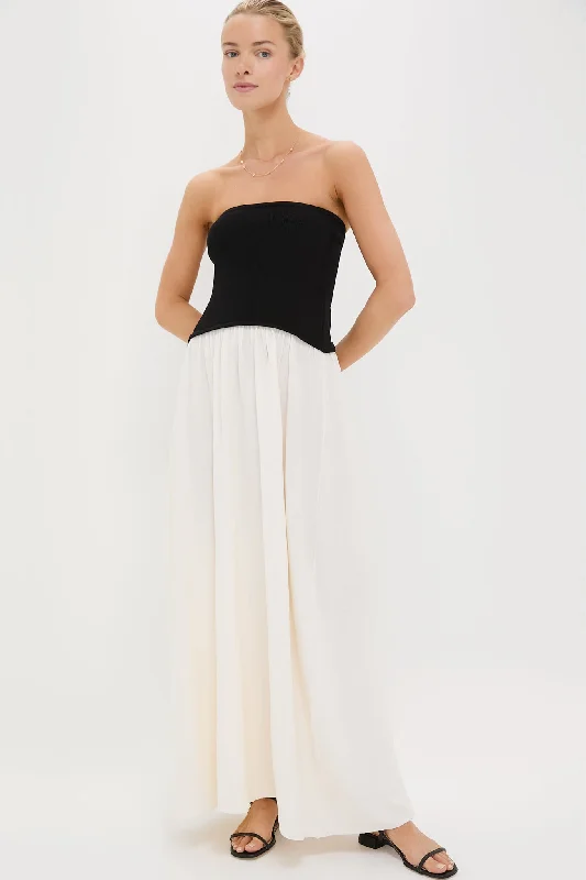 Mini dresses with asymmetric hems for a fashion - forward look Brule & Noir Strapless Soglio Dress