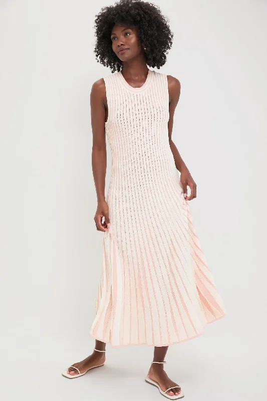 Mini dresses with tassel accents for a fun touch Pink Stripe Knit Amie Dress