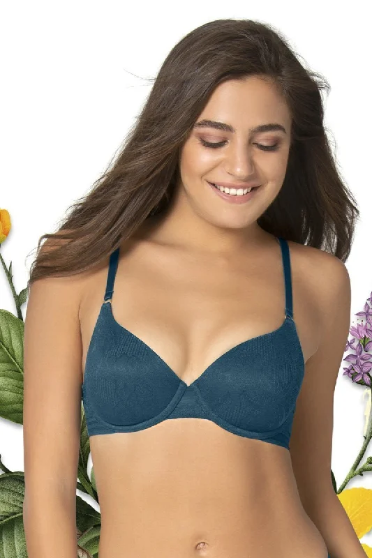 Underwire balconette sports wired bras for support Invisi Lace Padded Wired Full Cover T-Shirt Bra - Moss Green Underwire balconette sports wired bras for support Invisi Lace Padded Wired Full Cover T-Shirt Bra - Moss Green