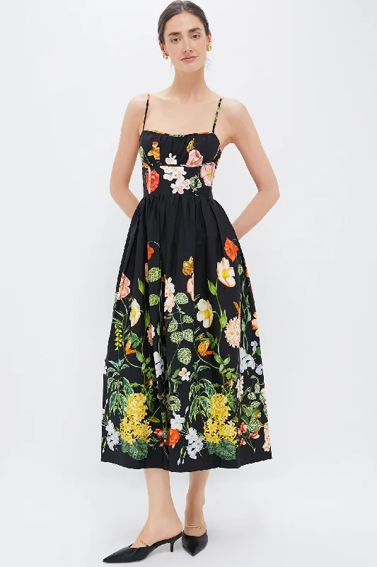 Cotton mini dresses for a comfortable everyday option Nectar Black Alba Midi Dress