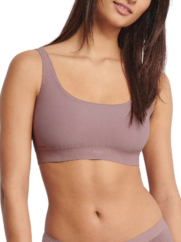 Mesh underwire wired bras for breathability and style​ EVER Ease Top - Foggy Mauve