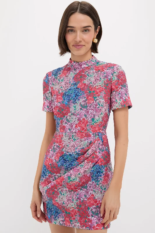Mini dresses with bow accents for a sweet look Florentina Sea Draped Mini Dress
