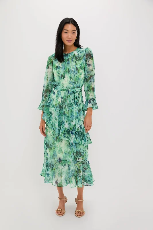 Mini dresses with gathered skirts for a voluminous effect Water Lilies Sasha Dress