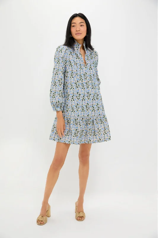 Mini dresses with bow accents for a sweet look Blue Daisy Embroidered Palmerston Dress Mini dresses with bow accents for a sweet look Blue Daisy Embroidered Palmerston Dress