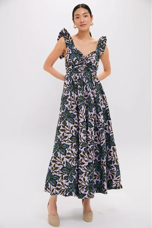 Mini dresses with cold - shoulder designs Lavender Ibukun Dress