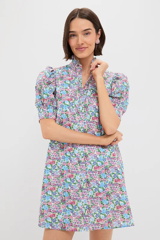Mini dresses with cut - out details for a trendy look Multi Rose Floral Louisa Mini Dress Mini dresses with cut - out details for a trendy look Multi Rose Floral Louisa Mini Dress