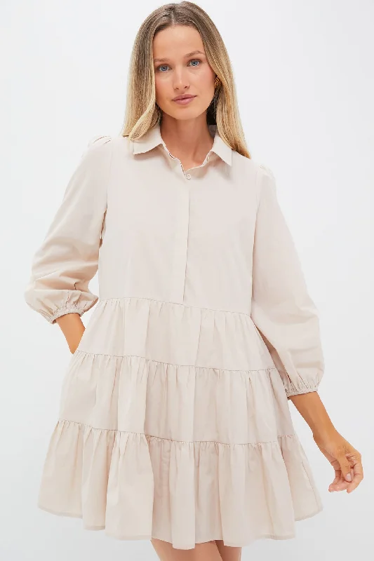 Polyester mini dresses for easy care Sandstone Mabel Mini Dress