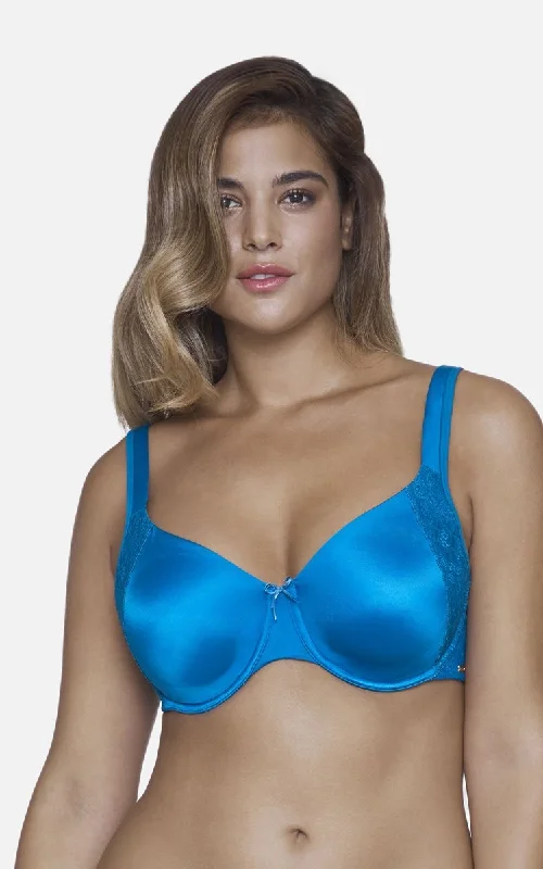 Wireless - like underwire wired bras with soft support Ultimo Summer Lush Non-Padded Wired Seamless Bra - Imperial Blue Wireless - like underwire wired bras with soft support Ultimo Summer Lush Non-Padded Wired Seamless Bra - Imperial Blue