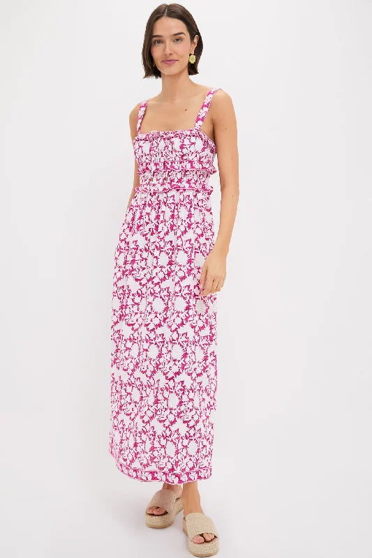 Mini dresses with geometric prints for a modern aesthetic Pink and White Denise Maxi Dress Mini dresses with geometric prints for a modern aesthetic Pink and White Denise Maxi Dress
