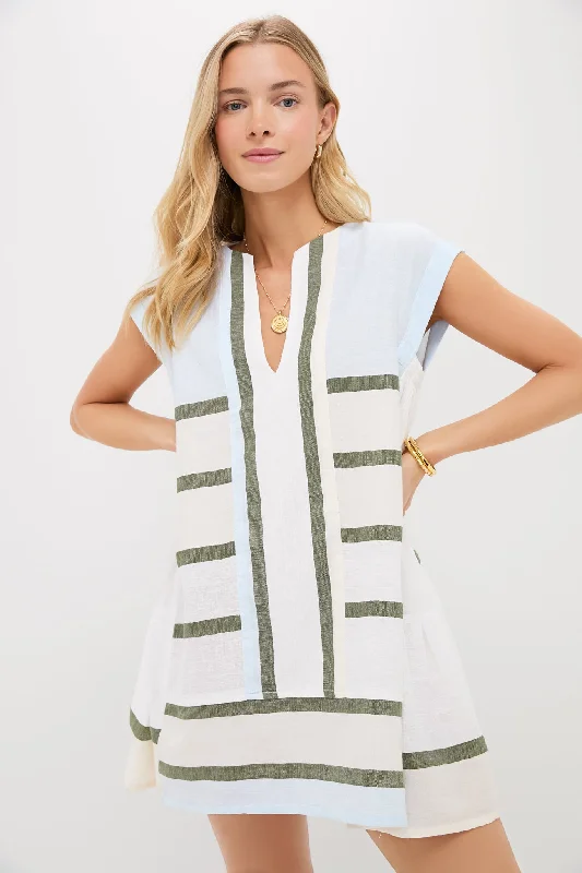 Mini dresses with button - down fronts Entono Sage Elina Caftan
