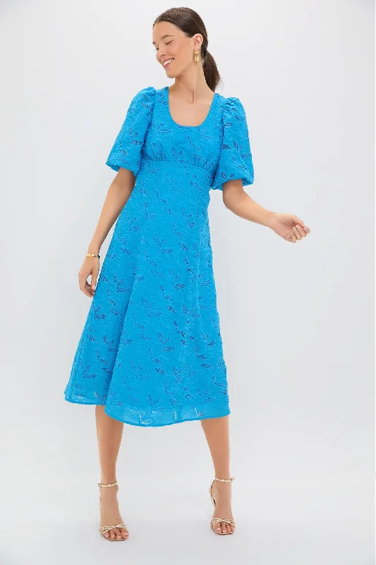 Plaid mini dresses for fall fashion Azure Eyelet Ainsley Midi Dress
