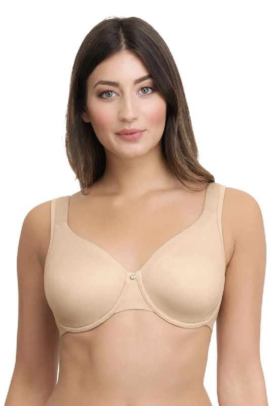 Adjustable strap underwire wired bras for a custom fit Contour Support Non-padded Wired Support Bra - Sandalwood Adjustable strap underwire wired bras for a custom fit Contour Support Non-padded Wired Support Bra - Sandalwood
