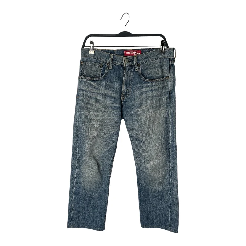 Acid - wash women jeans with a retro finish JUNYA WATANABE COMME des GARCONS MAN/Pants/S/Cotton/BLU/All Over Print/POEM JEANS Acid - wash women jeans with a retro finish JUNYA WATANABE COMME des GARCONS MAN/Pants/S/Cotton/BLU/All Over Print/POEM JEANS
