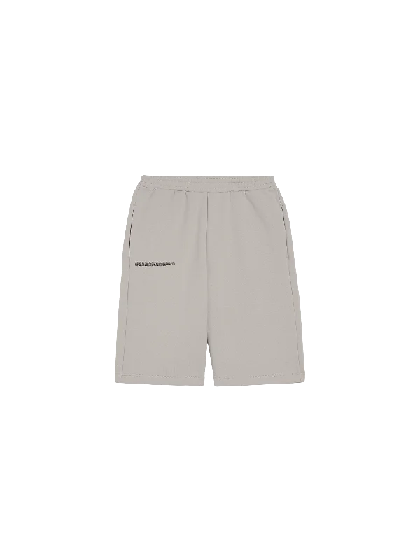 Women's elastic - waist lounge pants Womens 365 Midweight Long Shorts—stone