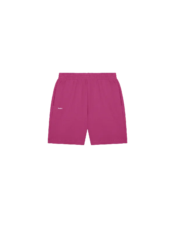 Women's silk evening pants Womens 365 Midweight Mid Length shorts—berry-purple