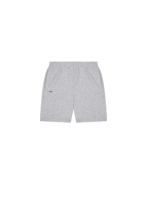 Women's pleated office pants Womens 365 Midweight Mid Length Shorts—grey-marl