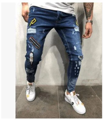 Button - fly women jeans with a traditional touch Distressed Stretch Jeans Pants For Men Button - fly women jeans with a traditional touch Distressed Stretch Jeans Pants For Men