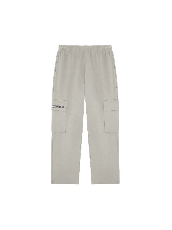 Women's straight - leg lounge pants Womens Double Jersey Cargo Track Pants—stone