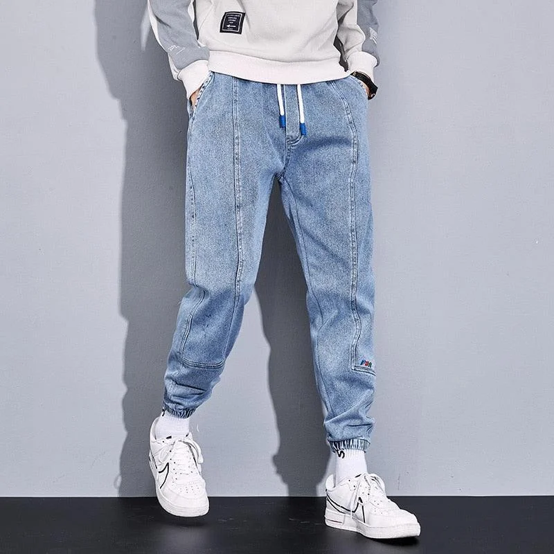 High - waisted women jeans for a flattering silhouette Loose Denim Jeans Pants For Men High - waisted women jeans for a flattering silhouette Loose Denim Jeans Pants For Men