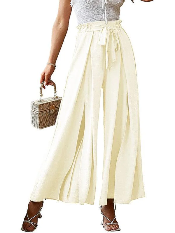 Women's pants for formal dinners Loose Pleated Wide Leg Women pants