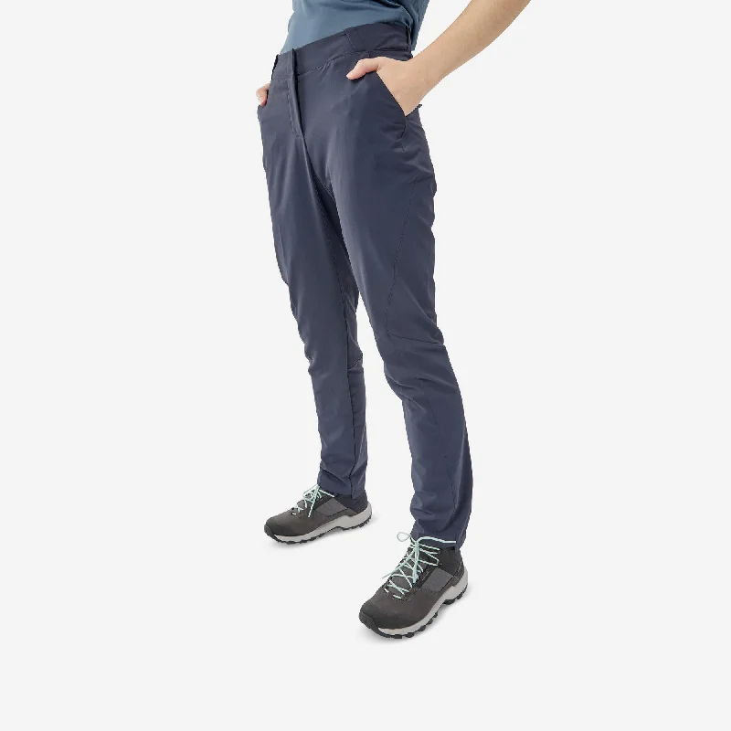 Women's low - rise denim pants Quechua Women's Mountain Walking Pants MH100