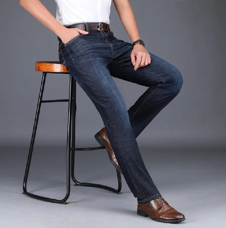 Distressed women jeans for a trendy and edgy look  Straight Jeans Pants For Men