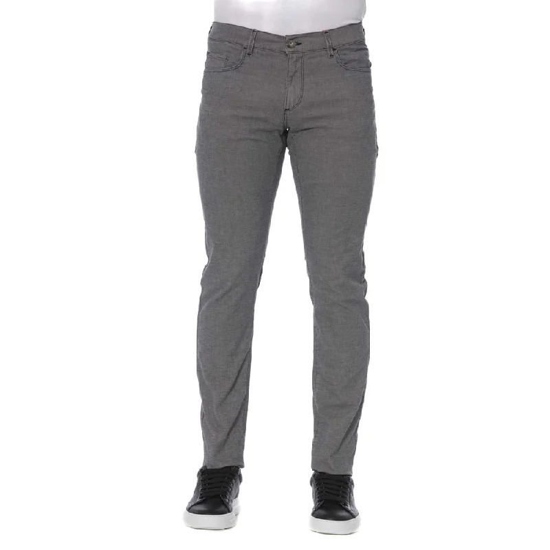 Cargo women jeans with multiple pockets for added functionality Trussardi Jeans Elegant Cotton Blend Men's Pants Cargo women jeans with multiple pockets for added functionality Trussardi Jeans Elegant Cotton Blend Men's Pants