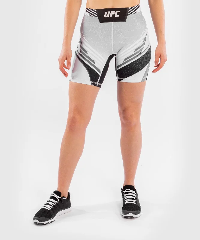 Women's silk evening pants UFC Venum Authentic Fight Night Women's Vale Tudo Shorts - Long Fit - White Women's silk evening pants UFC Venum Authentic Fight Night Women's Vale Tudo Shorts - Long Fit - White
