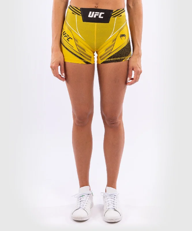 Women's polyester workout pants UFC Venum Authentic Fight Night Women's Vale Tudo Shorts - Short Fit - Yellow Women's polyester workout pants UFC Venum Authentic Fight Night Women's Vale Tudo Shorts - Short Fit - Yellow