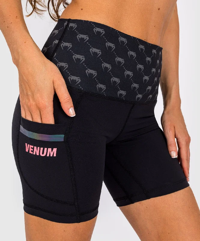 Women's winter - warm fleece - lined pants Venum Monogram Compression Shorts - For Women - Black/Pink Gold Women's winter - warm fleece - lined pants Venum Monogram Compression Shorts - For Women - Black/Pink Gold