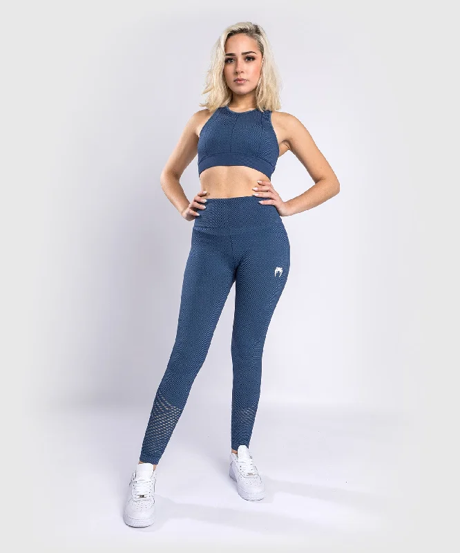 Women's pants with wrinkle - resistant material Venum Sparring Seamless 7/8 Leggings - For Women - Navy Blue Women's pants with wrinkle - resistant material Venum Sparring Seamless 7/8 Leggings - For Women - Navy Blue