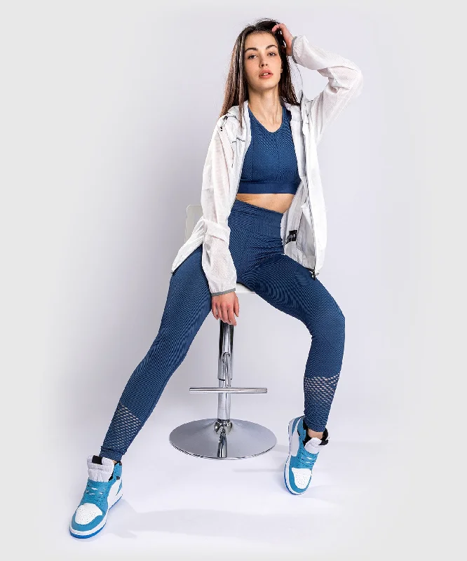 Women's pants with moisture - wicking technology Venum Sparring Seamless Leggings - For Women - Navy Blue Women's pants with moisture - wicking technology Venum Sparring Seamless Leggings - For Women - Navy Blue