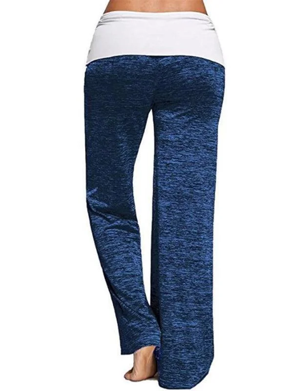 Women's pants for theme park visits Wide-Leg Drawstring Women Yoga Pants