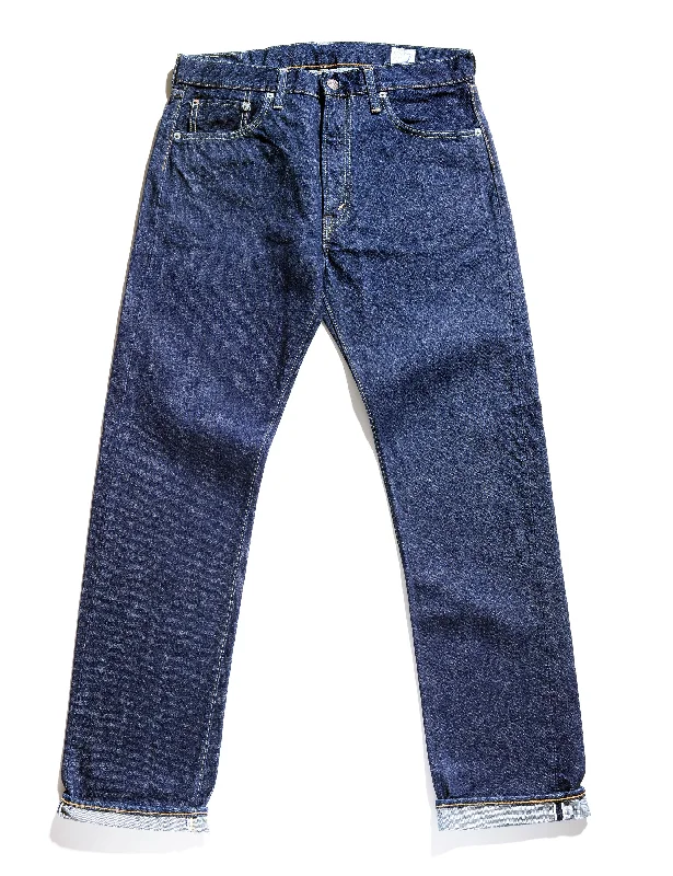 Acid - wash women jeans with a retro finish 107 Slim Fit Selvedge Denim Jeans - One Wash Acid - wash women jeans with a retro finish 107 Slim Fit Selvedge Denim Jeans - One Wash